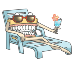 Gakumokkun of dental cast2 sticker #8401101