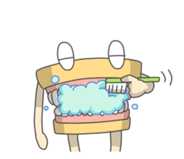 Gakumokkun of dental cast2 sticker #8401102