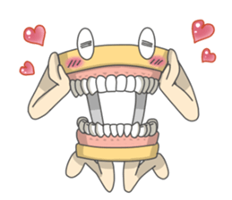 Gakumokkun of dental cast2 sticker #8401103