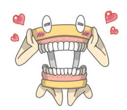 Gakumokkun of dental cast2 sticker #8401103