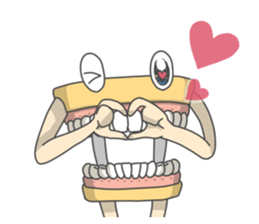 Gakumokkun of dental cast2 sticker #8401104