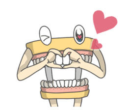 Gakumokkun of dental cast2 sticker #8401104