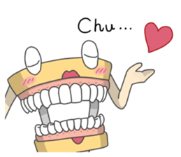 Gakumokkun of dental cast2 sticker #8401106