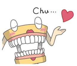 Gakumokkun of dental cast2 sticker #8401106