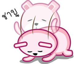 Drama Pink Bear sticker #8401204