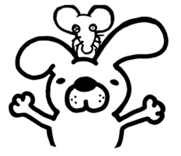 A mausu and a rabbit sticker #8401388