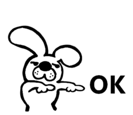 A mausu and a rabbit sticker #8401400