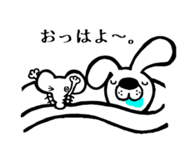 A mausu and a rabbit sticker #8401403