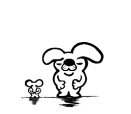 A mausu and a rabbit sticker #8401406