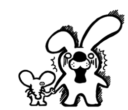 A mausu and a rabbit sticker #8401408