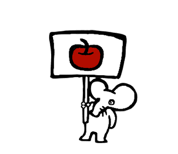 A mausu and a rabbit sticker #8401415