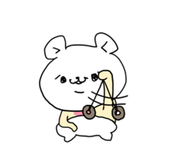 The pretty bear KUMATAN. sticker #8401664