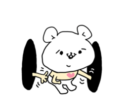 The pretty bear KUMATAN. sticker #8401665