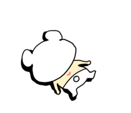 The pretty bear KUMATAN. sticker #8401666