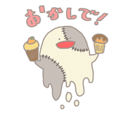 Sweets ghost halloween sticker #8401790