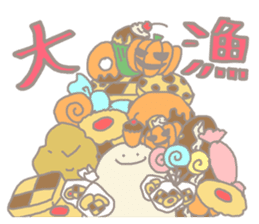 Sweets ghost halloween sticker #8401796