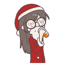 Reaction Girl! -Christmas ver.- sticker #8402228
