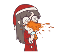 Reaction Girl! -Christmas ver.- sticker #8402229