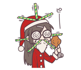 Reaction Girl! -Christmas ver.- sticker #8402246