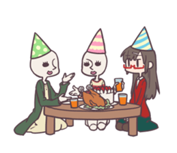 Reaction Girl! -Christmas ver.- sticker #8402250