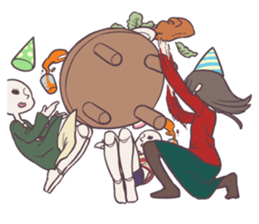 Reaction Girl! -Christmas ver.- sticker #8402251