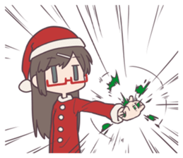 Reaction Girl! -Christmas ver.- sticker #8402259