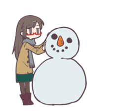 Reaction Girl! -Christmas ver.- sticker #8402260