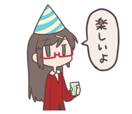 Reaction Girl! -Christmas ver.- sticker #8402262