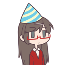 Reaction Girl! -Christmas ver.- sticker #8402264