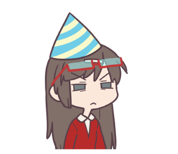 Reaction Girl! -Christmas ver.- sticker #8402265