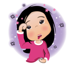 Panda Girl Happy Winter sticker #8403049