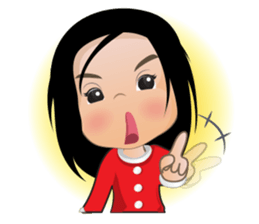 Panda Girl Happy Winter sticker #8403050