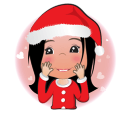 Panda Girl Happy Winter sticker #8403060