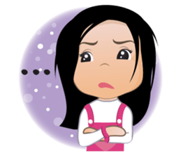 Panda Girl Happy Winter sticker #8403062