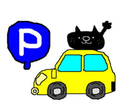 KUROSUKE of black cat (mountain ver) sticker #8403199