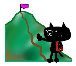 KUROSUKE of black cat (mountain ver) sticker #8403204