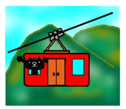 KUROSUKE of black cat (mountain ver) sticker #8403205