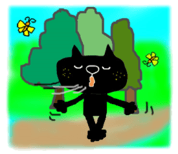 KUROSUKE of black cat (mountain ver) sticker #8403213
