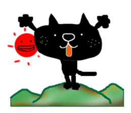 KUROSUKE of black cat (mountain ver) sticker #8403216