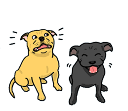 Staffordshire Bull Terriers sticker #8403281