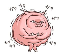 Piggy in winter sticker #8404353