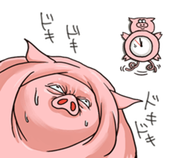 Piggy in winter sticker #8404365