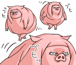 Piggy in winter sticker #8404385