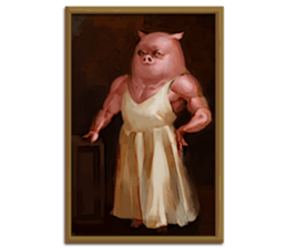 Piggy in winter sticker #8404387