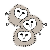barn owl and friends 2 sticker #8405439