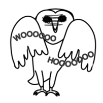barn owl and friends 2 sticker #8405452