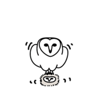 barn owl and friends 2 sticker #8405461