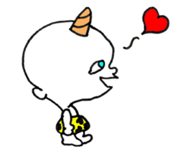 Baby Demon - JAPANESE sticker #8405750