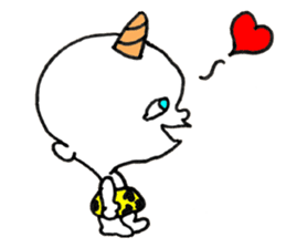 Baby Demon - JAPANESE sticker #8405750