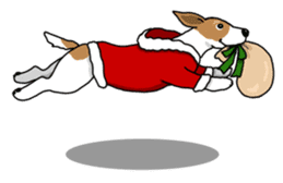 Terrier dogs Happy Christmas party! sticker #8406631